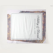 Tapisserie de mariage pailleté or violet irisé (Devant (Horizontal))