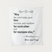 Tapisserie de mariage personnalisée (Devant)