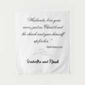 Tapisserie de mariage personnalisée (Devant)