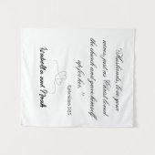 Tapisserie de mariage personnalisée (Devant (Horizontal))