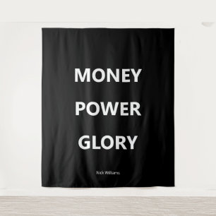 Tapisserie de motivation pour entreprise Noir et B