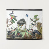 Tapisserie de mur de collage de faune d'oiseau de (Devant (Horizontal))