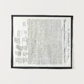 Tapisserie de mur de déclaration d'indépendance (Devant (Horizontal))