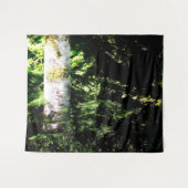 Tapisserie de mur de lueur de forêt (Devant (Horizontal))