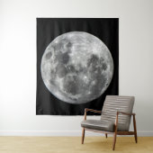 Tapisserie de mur de lune de Supermoon (En situation)