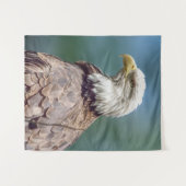 Tapisserie de mur d'Eagle chauve (Devant (Horizontal))