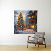 Tapisserie de Noël extérieure (En situation)