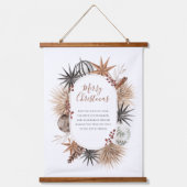 Tapisserie de Noël personnalisée Rustique (Recto)