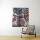Tapisserie de Noël Snowman (En situation)