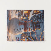 Tapisserie de Noël Snowman (Devant (Horizontal))