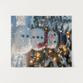 Tapisserie de Noël Snowman (Devant (Horizontal))