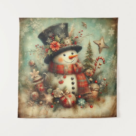 Tapisserie de Noël vintage (Devant)