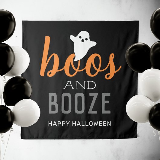 Tapisserie de panneau de fête Halloween "Boos and