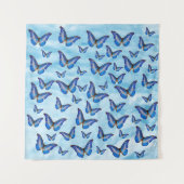 Tapisserie de papillons bleus (Devant)