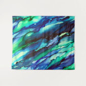 Tapisserie de peinture à l'encre d'alcool étonnant (Devant (Horizontal))