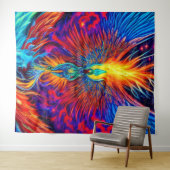 Tapisserie de Phoenix couleur magique (En situation (horizontale))