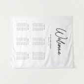 Tapisserie de plan de table de mariage simple (Devant (Horizontal))