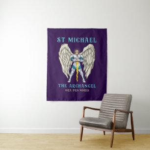 Tapisserie de prière catholique Saint Michel l'Arc