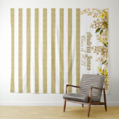 Tapisserie de remise de diplôme Rose Gold (En situation (horizontale))