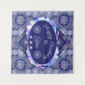 Tapisserie de Rosace bleue (Devant (Horizontal))