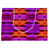 Tapisserie de sac cadeau violet et orange (Devant)