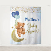 Tapisserie de signe de Baby Shower de ballon d'our (Devant)