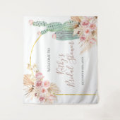 Tapisserie de signe de douche de mariage floral de (Devant)