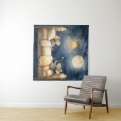 Tapisserie de souris au coucher (En situation (horizontale))