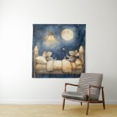 Tapisserie de souris au coucher (En situation)