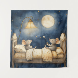 Tapisserie de souris au coucher