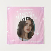 Tapisserie de style fancafe pour l'anniversaire d' (Devant)