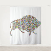 Tapisserie de taureaux colorés (Devant)