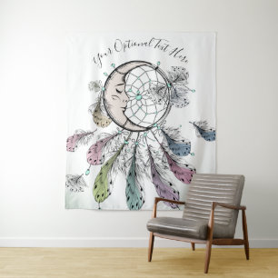 Tapisserie de texte personnalisée Dreamcatcher
