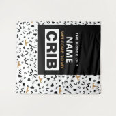 Tapisserie de toile de fond d'anniversaire Bienven (Devant (Horizontal))