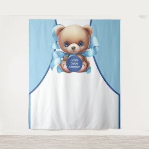 Tapisserie de toile de fond pour Baby Shower Teddy