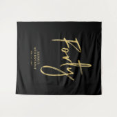 Tapisserie de toile de fond pour fête d'anniversai (Devant (Horizontal))