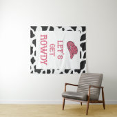 Tapisserie de vache de Bachelorette Faisons du Bru (En situation (horizontale))