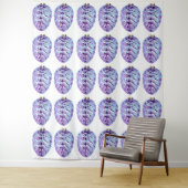Tapisserie de violet Pinecones (En situation)