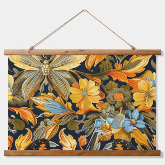 Tapisserie de vol psychédélique Botanique (Devant)