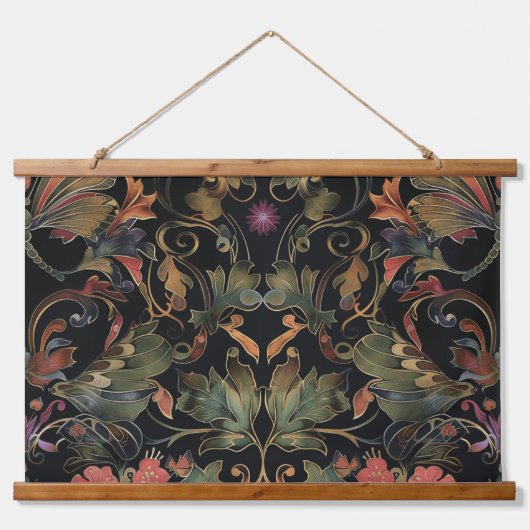 Tapisserie de vol psychédélique Botanique (Devant)