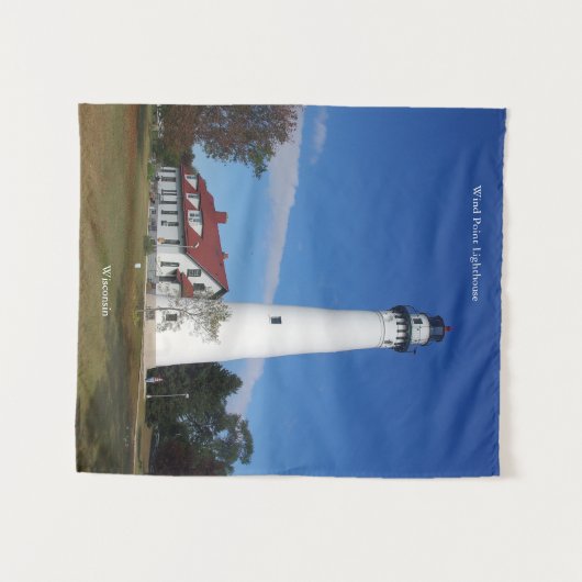 Tapisserie de Wind Point Lighthouse (Devant (Horizontal))