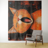 Tapisserie de Yawning Cat (En situation)