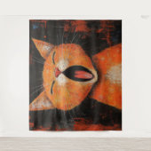 Tapisserie de Yawning Cat (Devant)