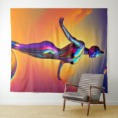 Tapisserie de yoga spirituel (En situation (horizontale))