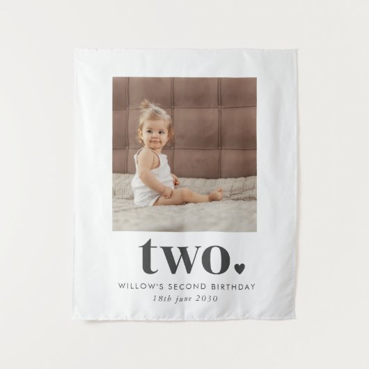 Tapisserie Deuxième Anniversaire Two Heart Square  (Devant)