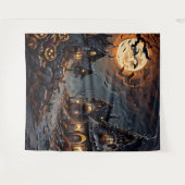 Tapisserie d'Halloween pour la décoration du salon (Devant (Horizontal))