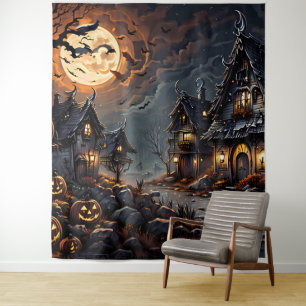 Tapisserie d'Halloween pour la décoration du salon