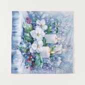 Tapisserie d'hiver bleu (Devant (Horizontal))