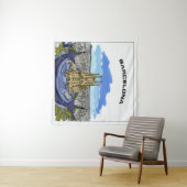 Tapisserie d'illustrations de Barcelone (En situation (horizontale))