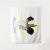 Tapisserie d'iris violet et blanc (Devant)